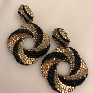 Vintage Jewelry - Rhinestone 80’s Statement Earrings Vintage Jewelry - Rhinestone 80’s Statement Earrings